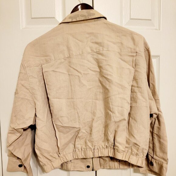 NWT Anthropologie Hei Hei Ronan Cropped Camo Jacket, Medium - Picture 3 of 4